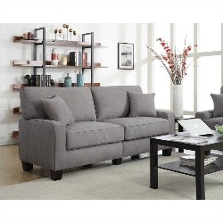 SERTA AT HOME Symmetrical Loveseat Sofas ( Cr45233B ) - In Gray