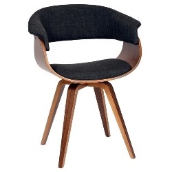 ARMEN LIVING Summer Fabric Accent Chair In In Charcoal