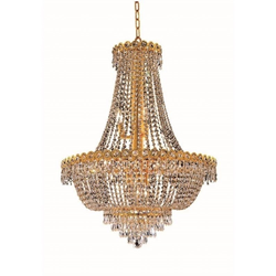 ELEGANT LIGHTING Century 24" 12 Light Royal Crystal Chandelier