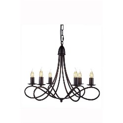 ELEGANT LIGHTING Lyndon 24" 6 Light Chandelier