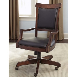 LIBERTY FURNITURE Brayton Manor Jr Executive Desk Chair (Rta) In Dark Brown