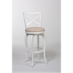 HILLSDALE Traditional Bar Stool Chair - Set Of 1 - In White