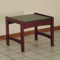 WOODEN MALLET Dakota Wave End Table In In Mahogany