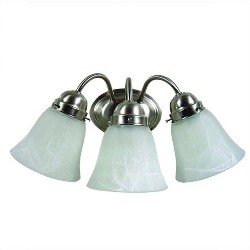 YOSEMITE HOME DECOR 3 Lights Vanity Lighting In Satin Nickel