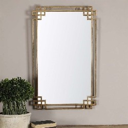 UTTERMOST Devoll Antique Mirror In Gold