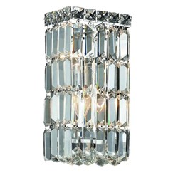 ELEGANT LIGHTING Maxime 12" 2 Light Royal Crystal Wall Sconce