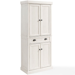 CROSLEY FURNITURE Seaside 4 Door Coastal Pantry In In White