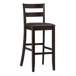 LINON Triena 30" High Soho Bar Stool In Rich Espresso