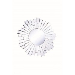 ELEGANT LIGHTING Modern 24" Round Decorative Mirror