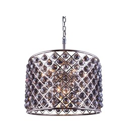 ELEGANT LIGHTING Madison 28" 8 Light Royal Crystal Pendant Lamp