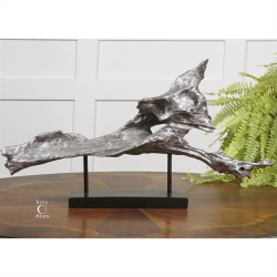 UTTERMOST Cosma Metallic Sculpture In Antiqued In Silver