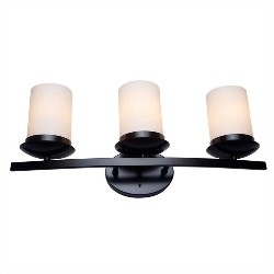 YOSEMITE HOME DECOR Columbia Rock 3 Lights Vanity Lights In Oil Rubbed Bronze