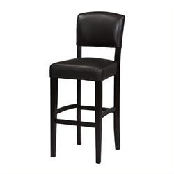 LINON Bar Stool Chair - Set Of 1 - Espresso