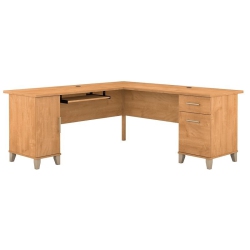 BUSH Furniture Somerset 72W L Shaped Desk In Maple Cross