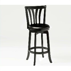 HILLSDALE Savana 30" Swivel Bar Stool In In Black