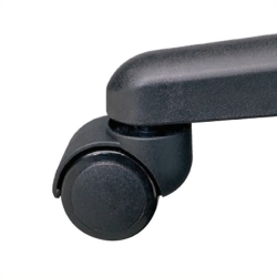 OFFICE STAR Work Smart Soft Plastic Wheel Replacement Caster Set Of 5 In Black