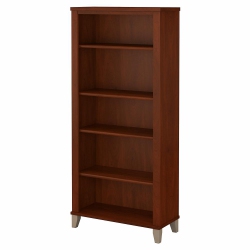 BUSH Furniture Somerset 5 Shelf Bookcase In Hansen Cherry - Eng Wood