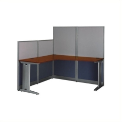 BBF Bush Business Office-In-An-Hour L-Workstation In Hansen Cherry