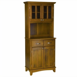 HOMESTYLES Buffet Of Buffets Wood Buffet With Hutch In In Brown