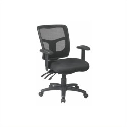 OFFICE STAR Progrid Back Mid Back Managers Office Chair In Coal