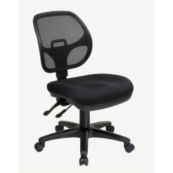 OFFICE STAR Progrid Ergonomic Task Office Chair In Coal In Black