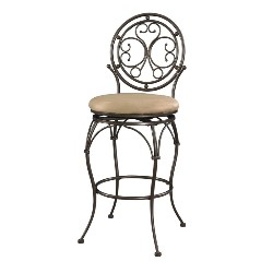 POWELL FURNITURE Traditional Bar Stool Chair - Set Of 1 - In Brown
