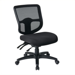 OFFICE STAR Ergonomic Task Office Chair With Progrid Back In Coal Fabric In Black