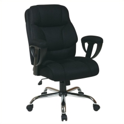 OFFICE STAR Executive Big Man Office Chair In Mesh Fabric In Black