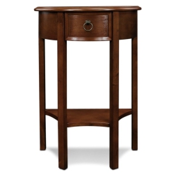 LEICK FURNITURE Demilune Wood Hall Stand In Bronze