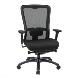 OFFICE STAR Progrid High Back Office Chair In Coal Fabric In Black
