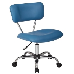 AVENUE SIX Vista Task Office Chair In Faux Leather In Blue