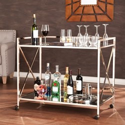 SOUTHERN ENTERPRISES Maxton Bar Cart In Metallic In Gold