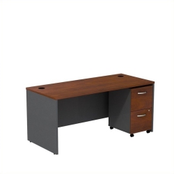BBF Series C 66W Desk With Mobile File Cabinet In Hansen Cherry - Engineered Wood
