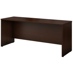 BBF Series C 72W X 24D Credenza Desk In Mocha Cherry - Engineered Wood