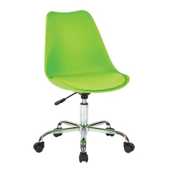 OFFICE STAR Emerson Office Chair With Pneumatic Chrome Base In In Green