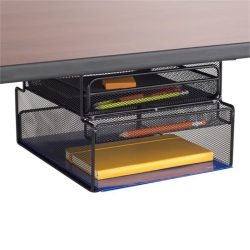 SAFCO Onyx Mountable Hanging Desk Organizer In In Black