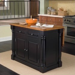 HOMESTYLES Monarch Kitchen Island In Black