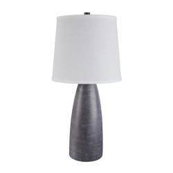 ASHLEY FURNITURE Shavontae Poly Table Lamp In (Set Of 2) In Gray