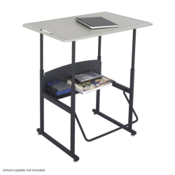 SAFCO Alphabetter 24" X 36" Adjustable Standing Student Desk In In Beige
