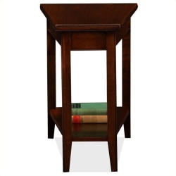 LEICK FURNITURE Laurent Solid Wood Wedge Table In Chocolate Cherry