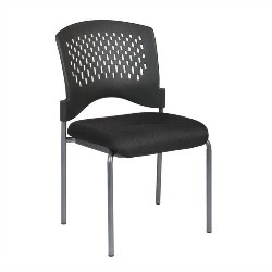 OFFICE STAR Armless Guest Chair In Coal