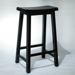 POWELL FURNITURE Bar Stool Chair - Set Of 1 - In Black