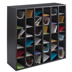 SAFCO 36 Compartment Mail Sorter In In Black