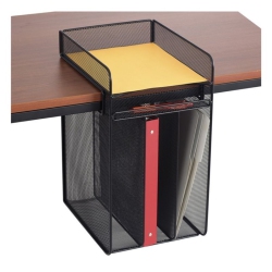 SAFCO Onyx Vertical Hanging Desk Organizer In In Black