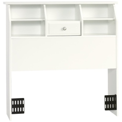 SAUDER Shoal Creek Twin Bookcase Headboard In In White