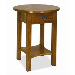 LEICK FURNITURE Wood Anyplace Side Table In Russet Oak