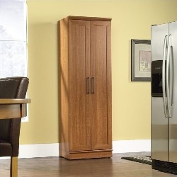 SAUDER Homeplus Storage Cabinet In Sienna Oak Finish