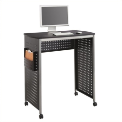 SAFCO Scoot Standing Desk Workstation In In Black
