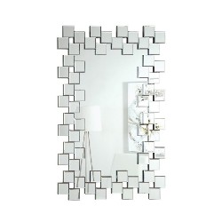 COASTER Contemporary Wall Mirror In In Silver