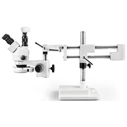 Microscope Trinoculaire Stéréo 7X À 45X Avec Caméra Intégrée De Walter Products (Wp-5F-Ifr07-5N)
